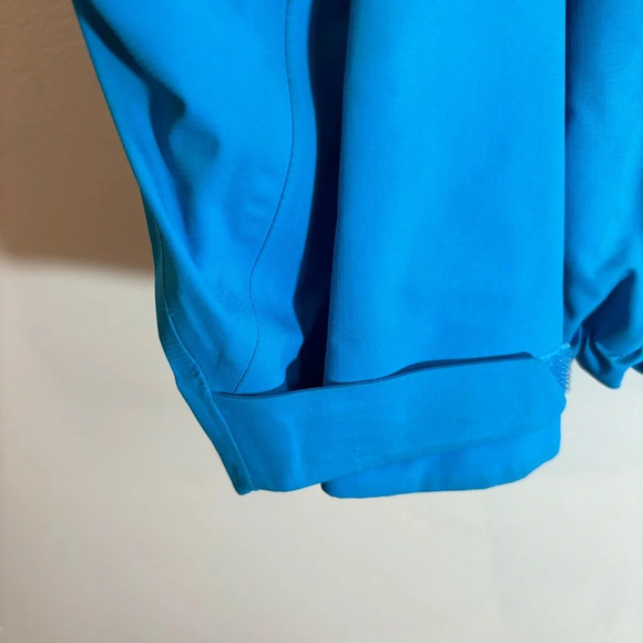 LAND’S END Sz XL Petite Zip Up Venting Drawstrings Hooded Windbreaker Jacket - Picture 9 of 14